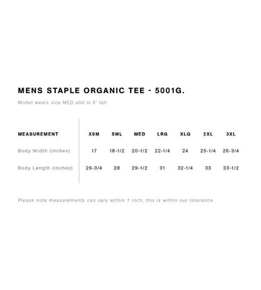 Embroidered AS Colour Staple Organic Tee